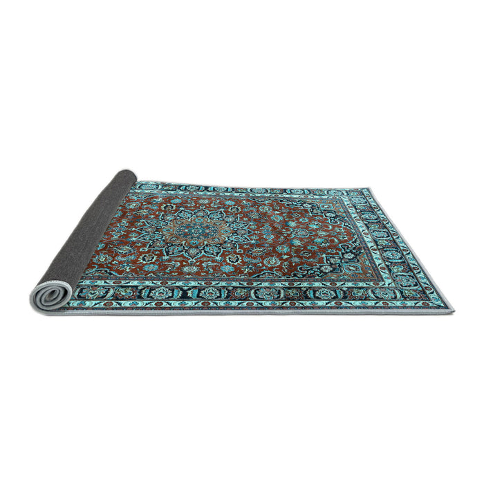 Sideview of Persian Light Blue Traditional Rug, tr4415lblu