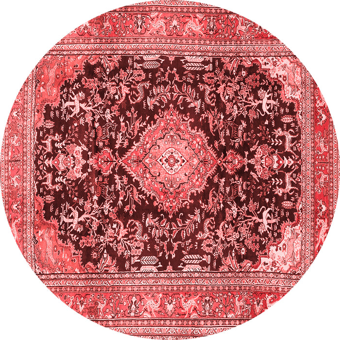 Machine Washable Persian Red Traditional Rug, wshtr4416red