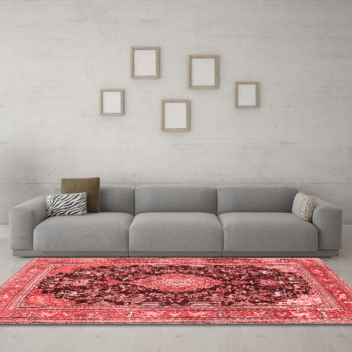 Traditional Red Washable Rugs