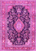 Machine Washable Persian Pink Traditional Rug, wshtr4416pnk