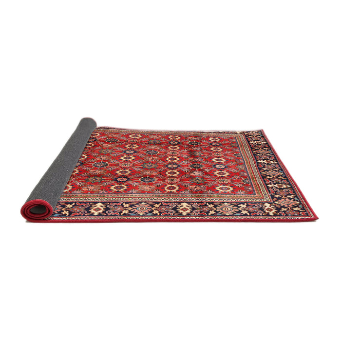 Sideview of Traditional Light Copper Gold Persian Rug, tr4417