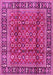 Machine Washable Persian Pink Traditional Rug, wshtr4417pnk