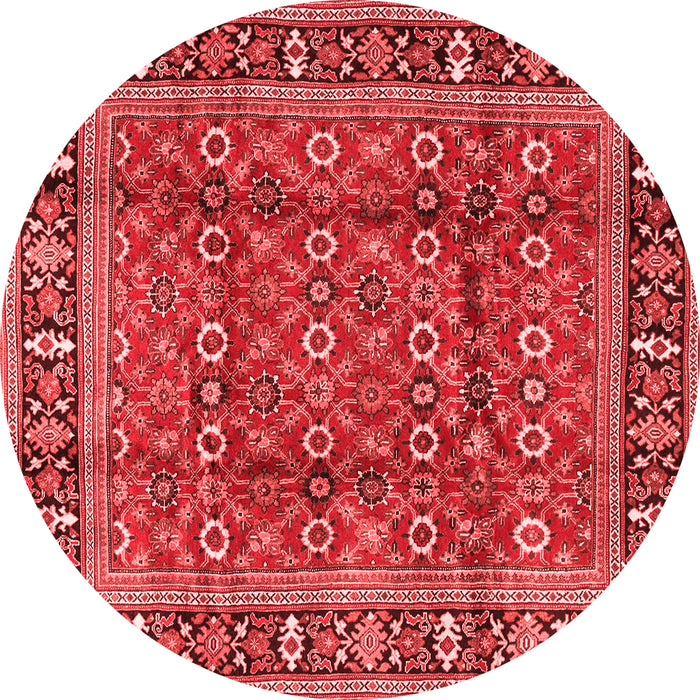 Machine Washable Persian Red Traditional Rug, wshtr4417red