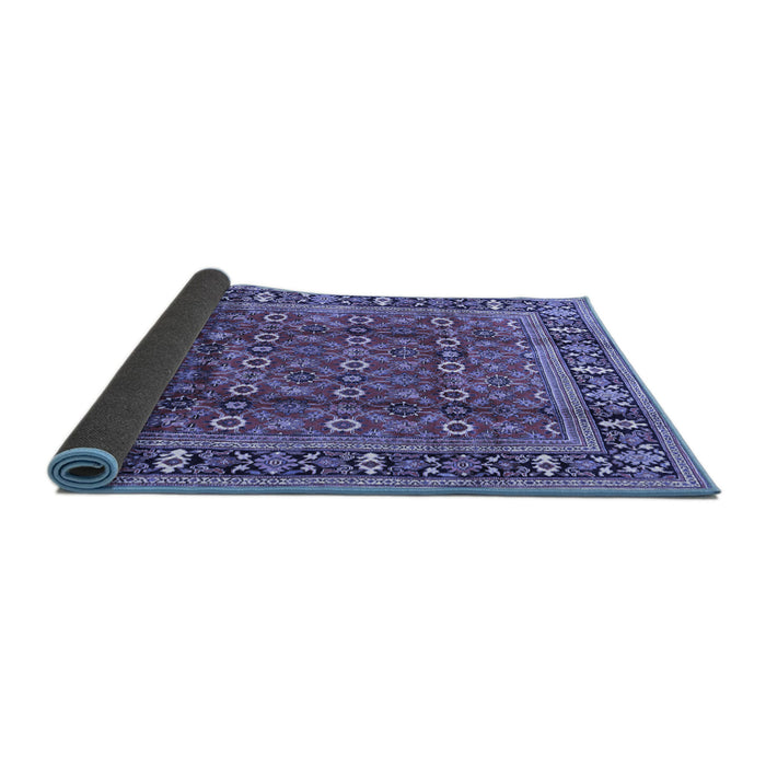 Sideview of Persian Blue Traditional Rug, tr4417blu