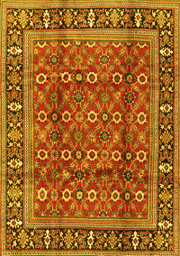 Persian Yellow Traditional Rug, tr4417yw