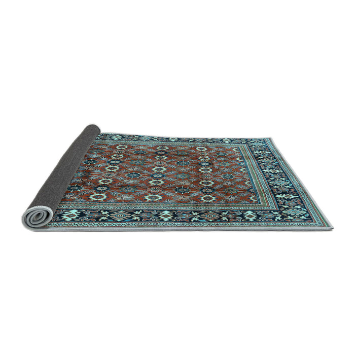 Sideview of Persian Light Blue Traditional Rug, tr4417lblu