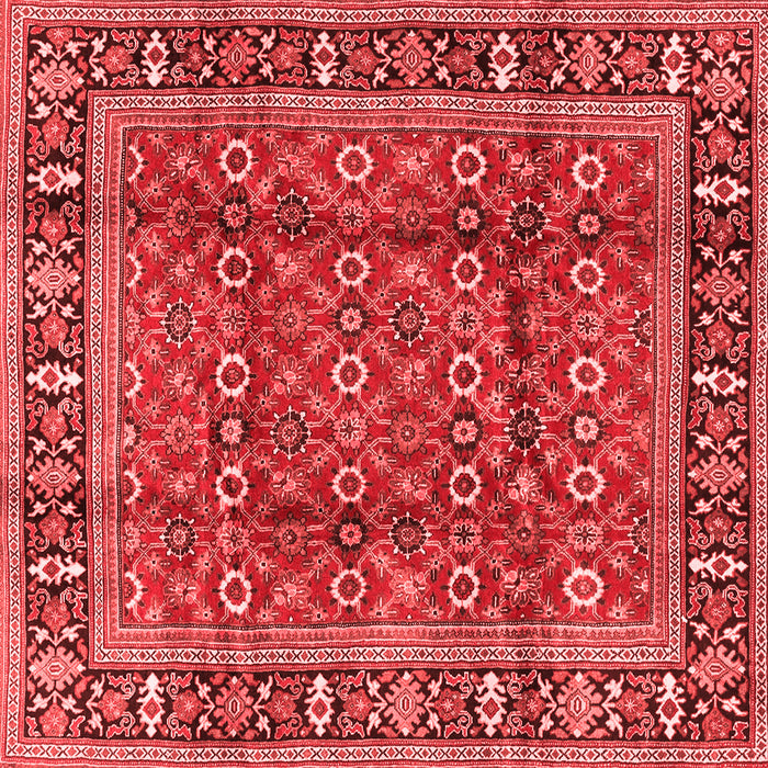 Machine Washable Persian Red Traditional Rug, wshtr4417red