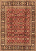 Machine Washable Persian Brown Traditional Rug, wshtr4417brn