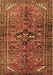 Machine Washable Persian Brown Traditional Rug, wshtr4418brn