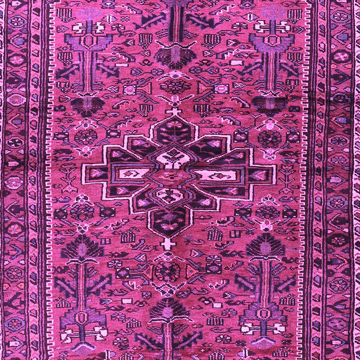 Machine Washable Persian Purple Traditional Area Rugs, wshtr4418pur