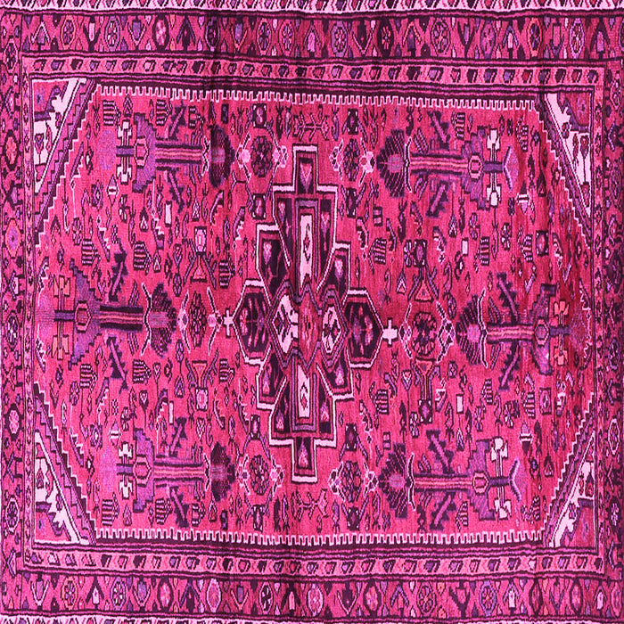 Square Persian Pink Traditional Rug, tr4418pnk