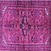 Square Persian Purple Traditional Rug, tr4418pur