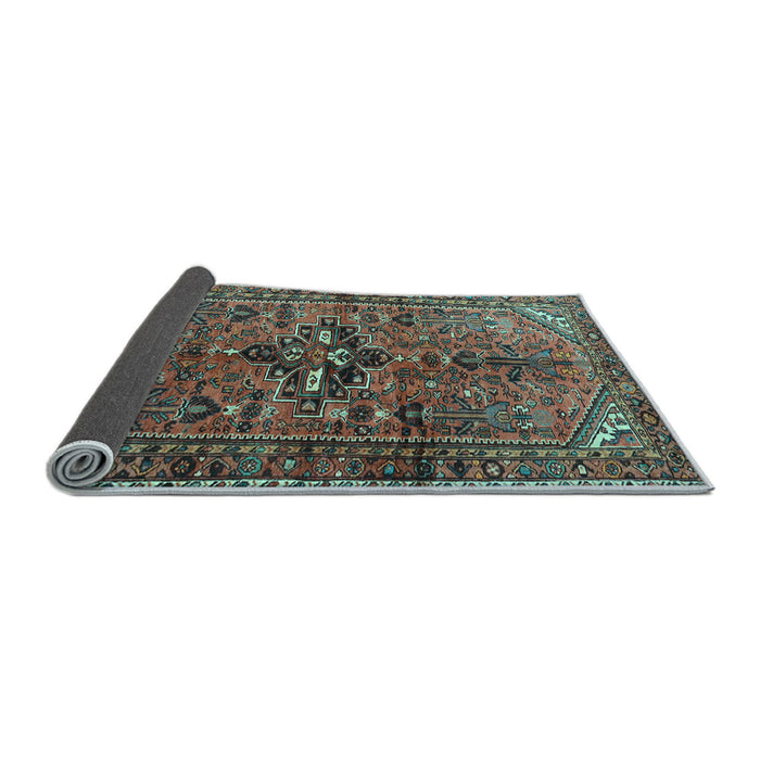 Sideview of Persian Light Blue Traditional Rug, tr4418lblu