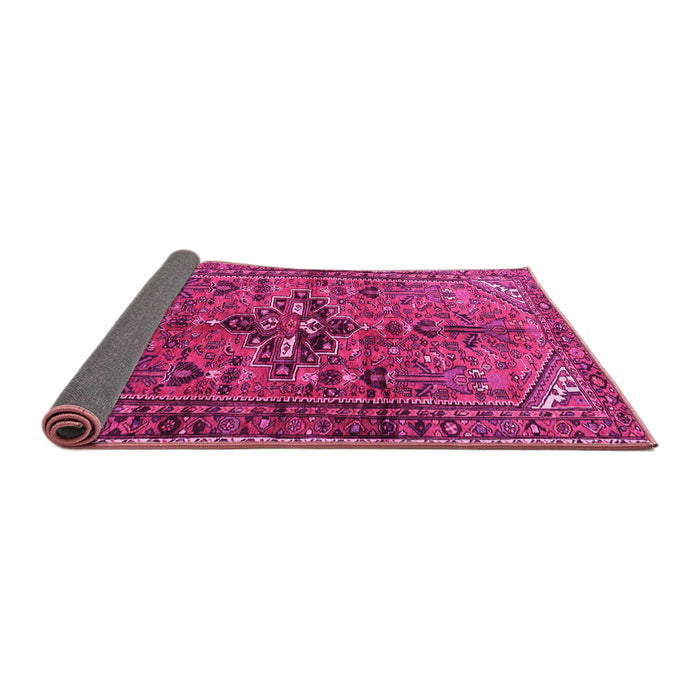 Sideview of Persian Pink Traditional Rug, tr4418pnk