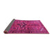Sideview of Persian Pink Traditional Rug, tr4418pnk