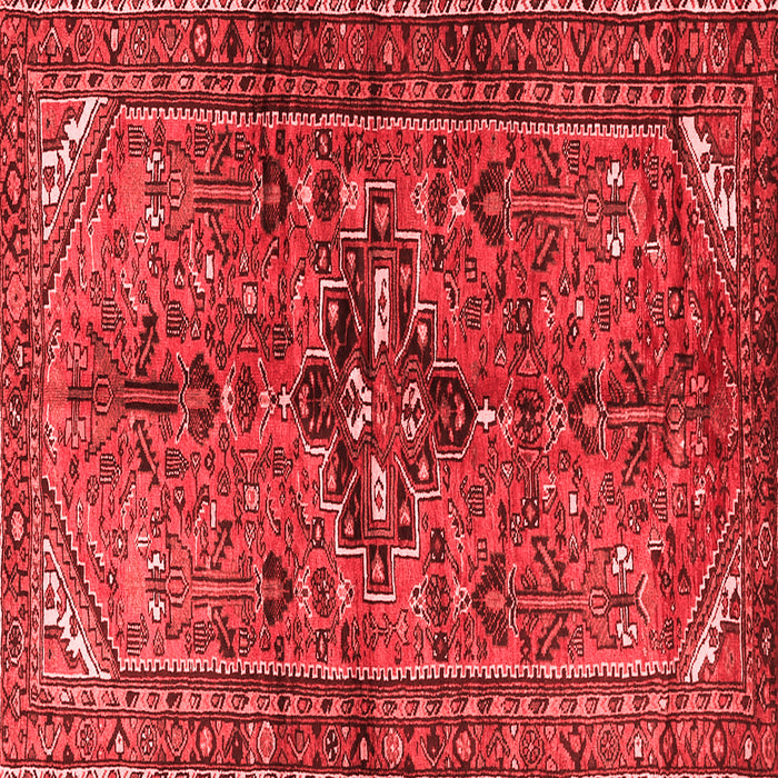 Machine Washable Persian Red Traditional Rug, wshtr4418red