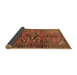 Sideview of Persian Brown Traditional Rug, tr4418brn