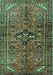 Persian Turquoise Traditional Rug, tr4418turq