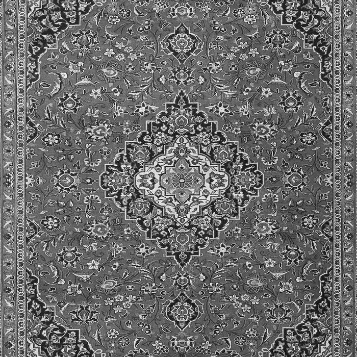 Serging Thickness of Machine Washable Medallion Gray Traditional Rug, wshtr4419gry
