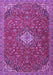 Medallion Purple Traditional Rug, tr4419pur