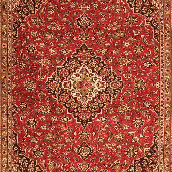 Medallion Orange Traditional Rug, tr4419org