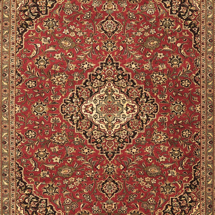 Medallion Brown Traditional Rug, tr4419brn
