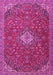 Medallion Pink Traditional Rug, tr4419pnk