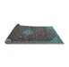 Sideview of Medallion Light Blue Traditional Rug, tr4419lblu