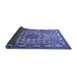 Sideview of Medallion Blue Traditional Rug, tr441blu