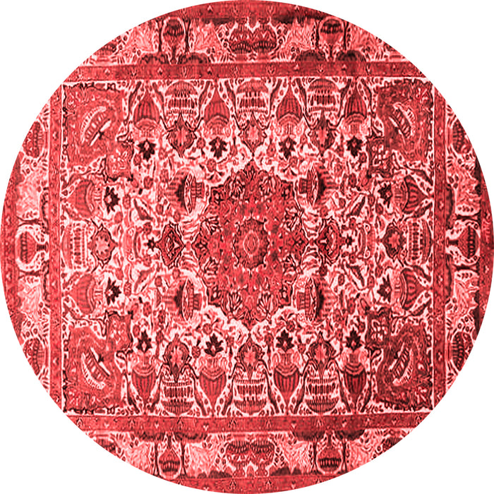 Medallion Red Traditional Rug, tr441red
