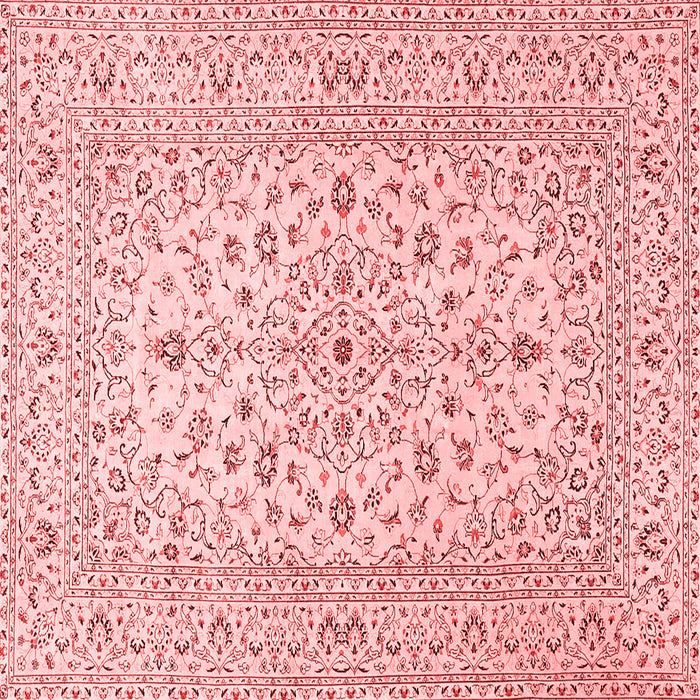 Machine Washable Medallion Red Traditional Rug, wshtr4420red