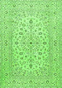 Medallion Green Traditional Rug, tr4420grn