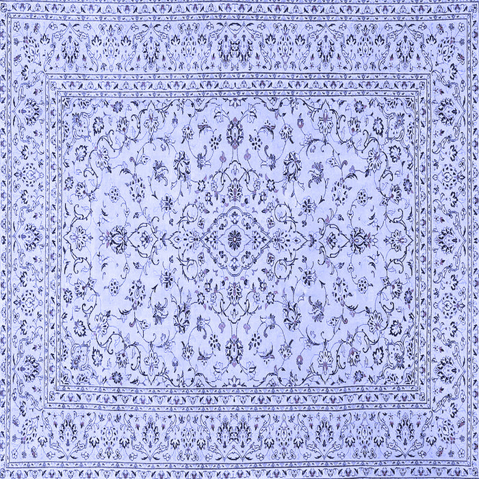 Square Medallion Blue Traditional Rug, tr4420blu
