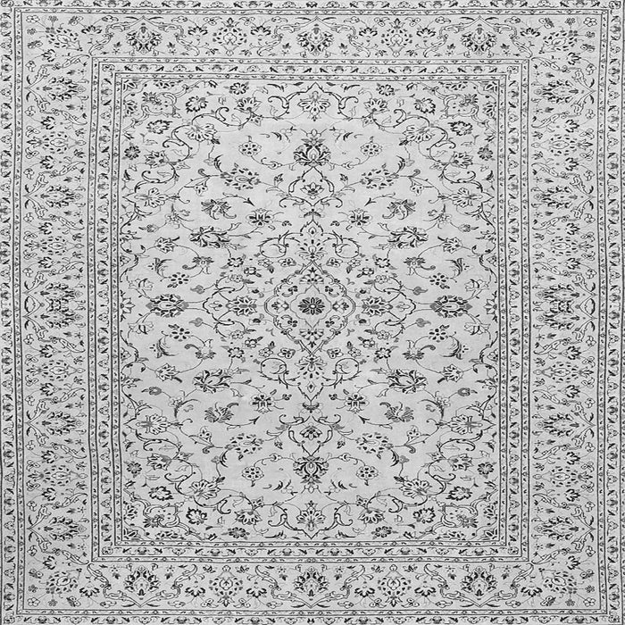 Serging Thickness of Medallion Gray Traditional Rug, tr4420gry