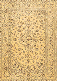 Medallion Brown Traditional Rug, tr4420brn