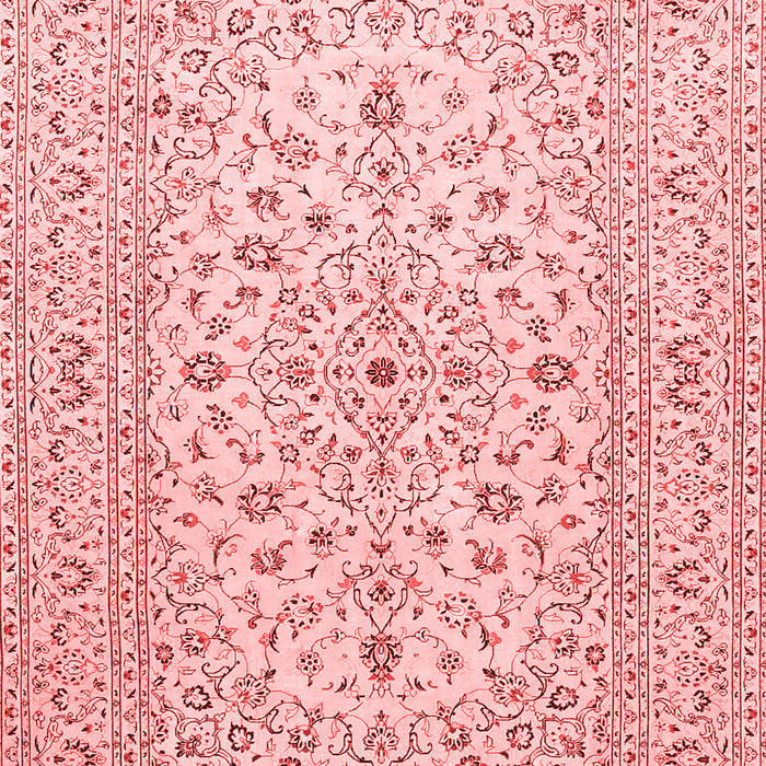 Machine Washable Medallion Red Traditional Rug, wshtr4420red
