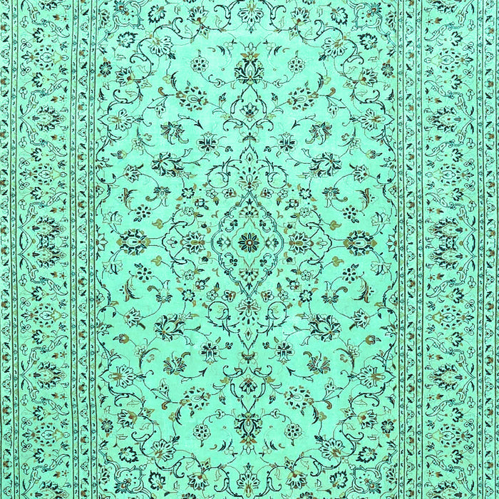 Medallion Turquoise Traditional Rug, tr4420turq