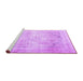 Sideview of Machine Washable Persian Purple Traditional Area Rugs, wshtr4421pur