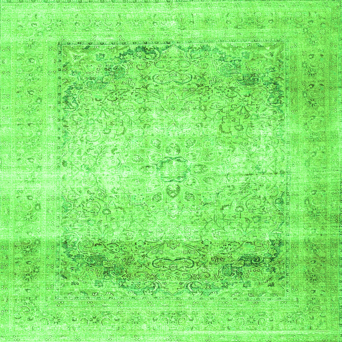 Serging Thickness of Persian Green Traditional Rug, tr4421grn