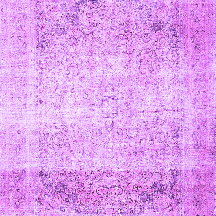 Machine Washable Persian Purple Traditional Area Rugs, wshtr4421pur