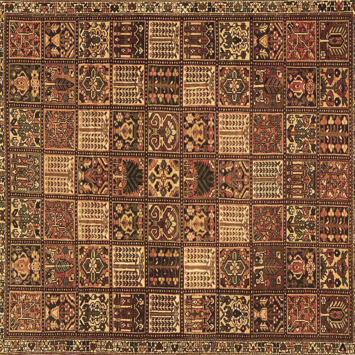 Square Machine Washable Persian Brown Traditional Rug, wshtr4422brn