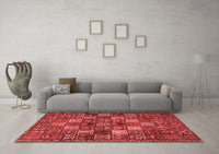 Machine Washable Persian Red Traditional Rug, wshtr4422red