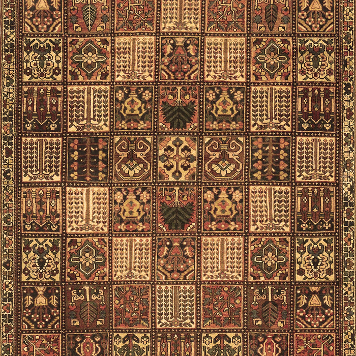 Machine Washable Persian Brown Traditional Rug, wshtr4422brn
