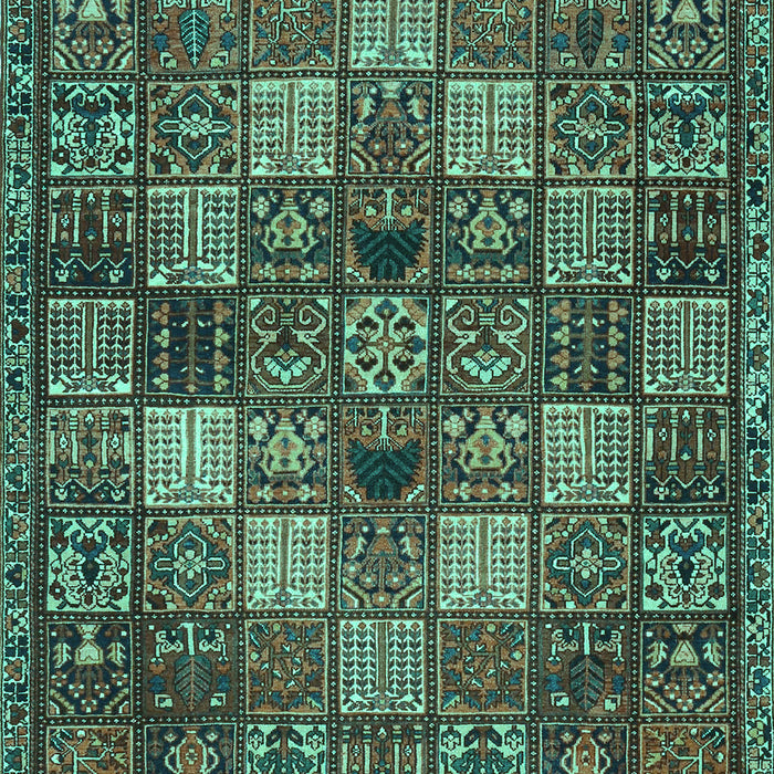 Machine Washable Persian Turquoise Traditional Area Rugs, wshtr4422turq