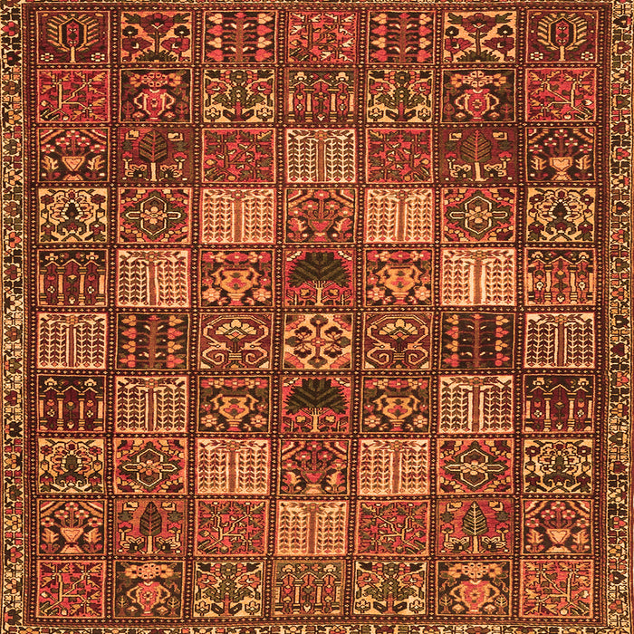 Serging Thickness of Persian Orange Traditional Rug, tr4422org