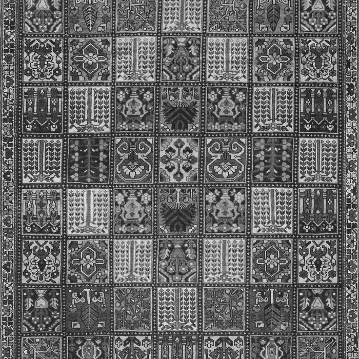 Serging Thickness of Machine Washable Persian Gray Traditional Rug, wshtr4422gry