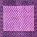 Square Persian Purple Traditional Rug, tr4423pur