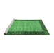 Sideview of Machine Washable Persian Emerald Green Traditional Area Rugs, wshtr4423emgrn