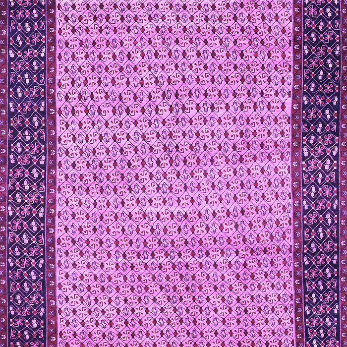 Machine Washable Persian Purple Traditional Area Rugs, wshtr4423pur