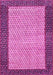 Machine Washable Persian Pink Traditional Rug, wshtr4423pnk